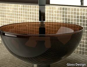 LAGUNA NIGHT - Countertop Murano glass washbasin _ Glass Design