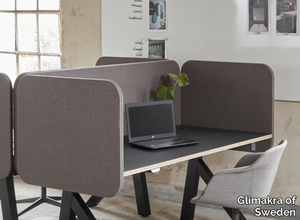 CERO R100 DESK SCREEN - Sound absorbing fabric desktop partition _ Glimakra of Sweden