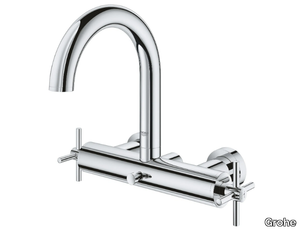 ATRIO - 2 hole wall-mounted bathtub tap with individual rosettes _ Grohe