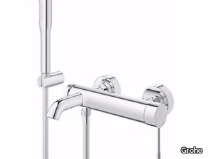 ESSENCE NEW - Wall-mounted bathtub mixer with hand shower _ Grohe