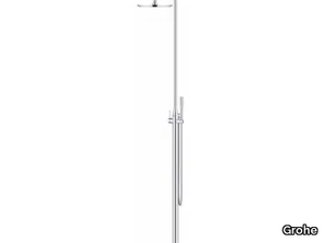 ESSENCE NEW - Floor standing shower panel with overhead shower _ Grohe