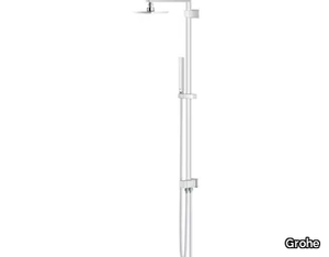 EUPHORIA CUBE SYSTEM 150 - Wall-mounted shower panel with overhead shower _ Grohe