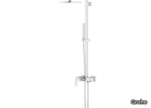 EUPHORIA CUBE SYSTEM 230 - Wall-mounted shower panel with overhead shower _ Grohe