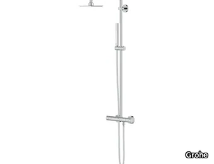 EUPHORIA SYSTEM 150 - Wall-mounted thermostatic shower panel with overhead shower _ Grohe