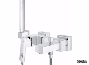 EUROCUBE - Wall-mounted bathtub mixer with hand shower _ Grohe