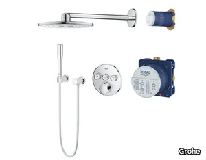 SMARTCONTROL - Thermostatic shower set with hand shower with overhead shower _ Grohe