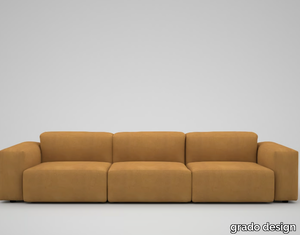 FATTY - 3 seater leather sofa _ grado design