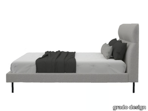 WAVE - Double bed with upholstered headboard _ grado design