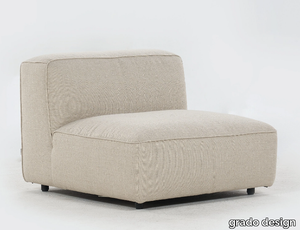 BUTTER SOFT - Upholstered leather armchair _ grado design