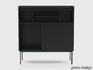 LIN - Highboard with sliding doors _ grado design