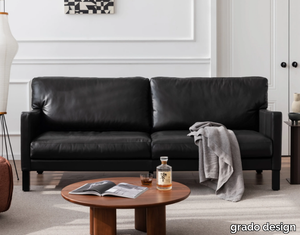 PANINI - 3 seater leather sofa _ grado design