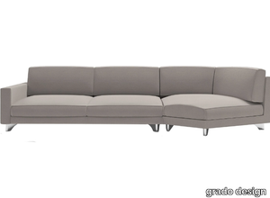 PENT - Curved 4 seater fabric sofa _ grado design