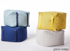 SANDBAG - Upholstered fabric pouf _ grado design