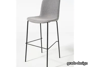 EVERY - High fabric stool with back _ grado design