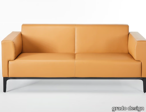 DADA CUBE - 2 seater leather sofa _ grado design