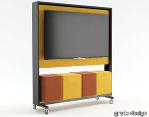 WALKER - MDF TV cabinet with castors _ grado design