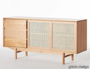 TORII - Wooden sideboard with sliding doors _ grado design