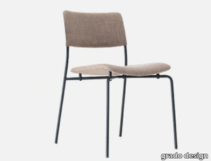 STILO - Fabric chair and steel base _ grado design
