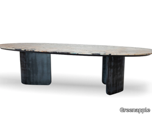 ARMONA - Oval granite dining table _ Greenapple