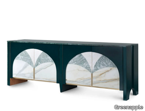 BILOBA - Marble sideboard with doors _ Greenapple