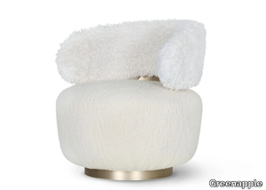 CAJU - Swivel upholstered fabric easy chair _ Greenapple