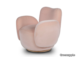 CONCHULA - Mohair armchair with armrests _ Greenapple