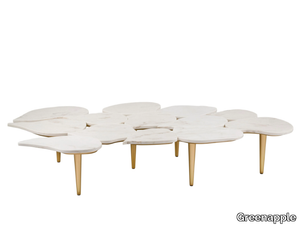 INFINITY - Low Calacatta marble coffee table _ Greenapple