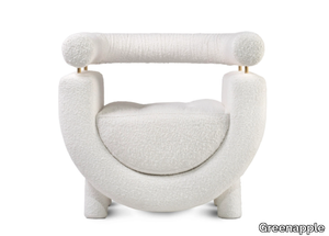 MEL - Fabric easy chair with armrests _ Greenapple