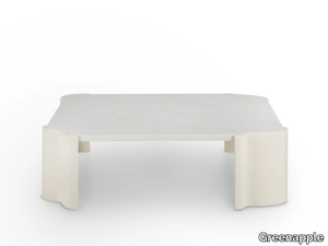 SALEMAS - Square Calacatta marble coffee table _ Greenapple