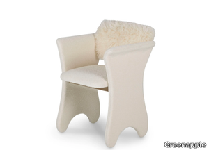 TIMELESS - Upholstered fabric chair with armrests _ Greenapple