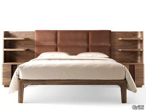 YORK - Double bed with integrated nightstands _ Grilli