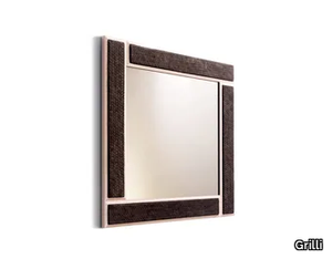 SNAKE - Square framed wall-mounted mirror _ Grilli