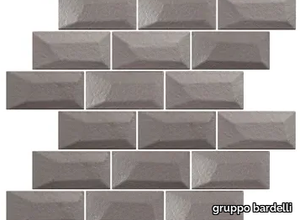 LIBRA SHINE ALUMINIUM - Indoor single-fired ceramic wall tiles with brick effect _ gruppo bardelli