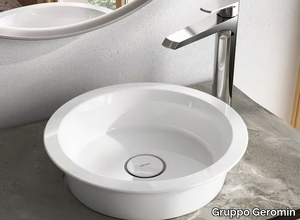 AVIGO - Countertop round ceramic washbasin _ Gruppo Geromin