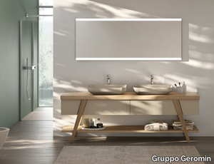 FRATINO FRA01 - Floor-standing wooden vanity unit _ Gruppo Geromin