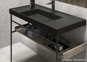 VERA - Console ceramic washbasin _ Gruppo Geromin