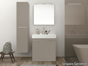 DOGE DOG02 - Floor-standing vanity unit with doors _ Gruppo Geromin