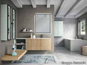 ELITE 09 - Wall-mounted vanity unit with drawers _ Gruppo Geromin