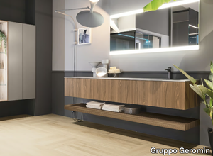 ELITE 10 - Wall-mounted vanity unit with drawers _ Gruppo Geromin