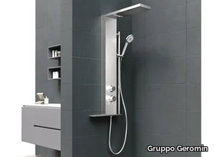 MUSA PLUS - Wall-mounted shower panel with hand shower _ Gruppo Geromin