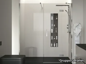 STYLÉ - Niche shower cabin with hinged door _ Gruppo Geromin