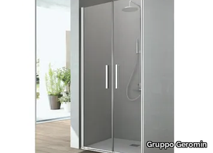 LINE - Shower cabin with 2 saloon shutter doors _ Gruppo Geromin