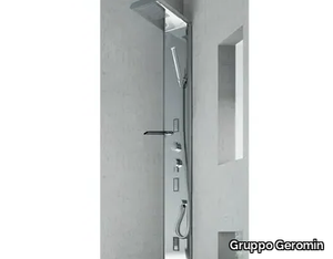 QUARANTACINQUE PLUS - Wall-mounted steel shower panel _ Gruppo Geromin