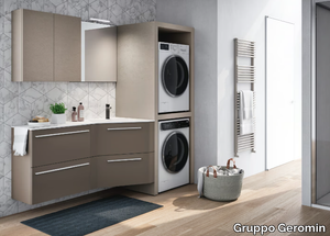 STORE EXCELLENT 03 - Wall-mounted wooden laundry room cabinet _ Gruppo Geromin