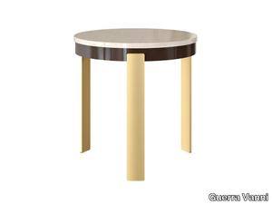 ZEUS - Round wood veneer coffee table _ Guerra Vanni