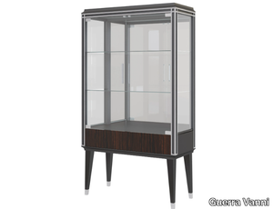 ALEXANDER - Wood veneer display cabinet with integrated lighting _ Guerra Vanni