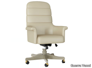 CLIZIA - Height-adjustable swivel leather executive chair _ Guerra Vanni