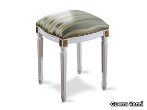 ATHOS - Upholstered solid wood stool _ Guerra Vanni