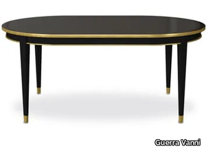 EXTRAORDINARY BLACK - Oval solid wood table _ Guerra Vanni