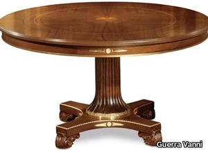 CLASSICO 1189 - Round solid wood table with 4-star base _ Guerra Vanni